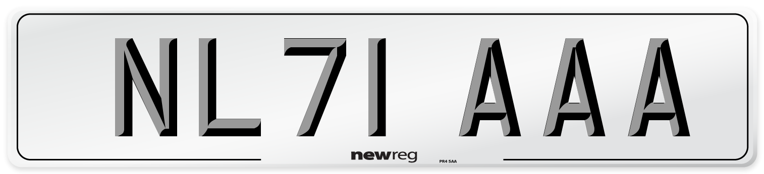 NL71 AAA Number Plate from New Reg
